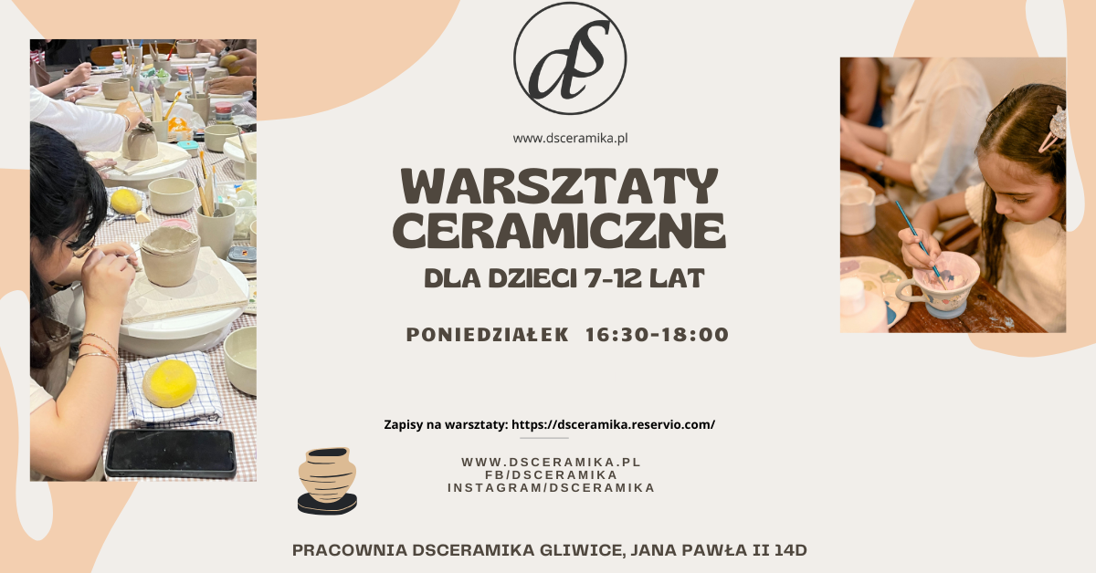 Warsztaty ceramiczne dla dzieci 7–12 lat