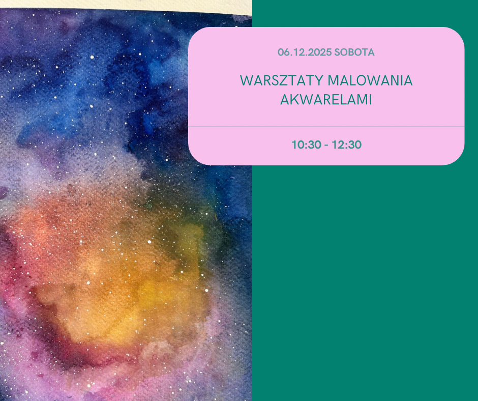 Warsztaty malowania akwarelami –  06.12.25