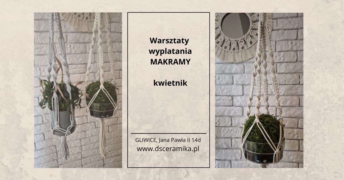 Warsztaty makramy – kwietnik 13.06