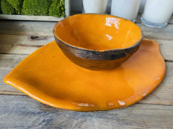 Zestaw liść orange
